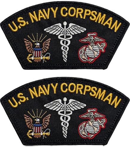 Amazon.com: U.S. NAVY HOSPITAL CORPSMAN HM PATCH - Color - Veteran